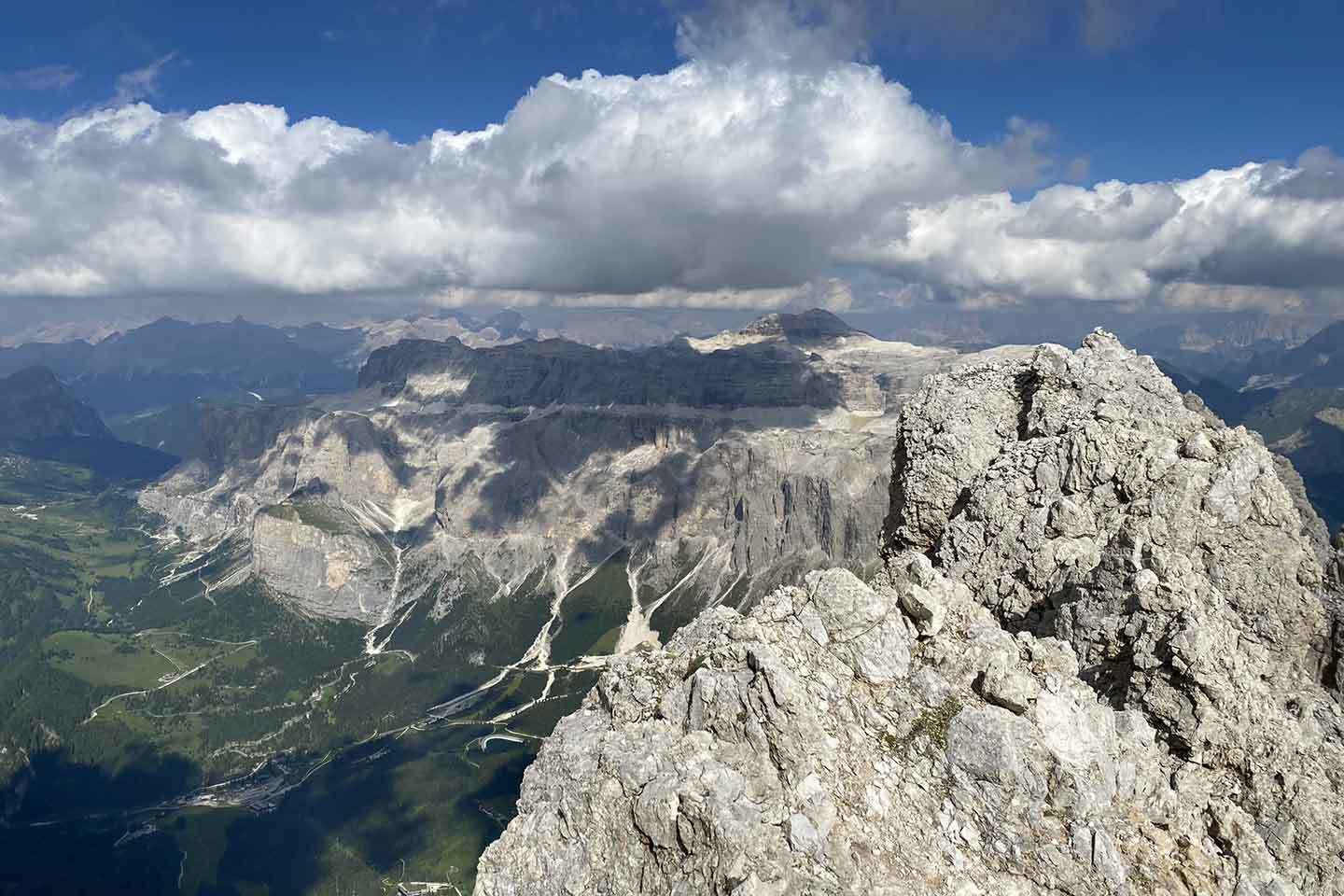 Rock Climbing in Sassolungo, Normal Route