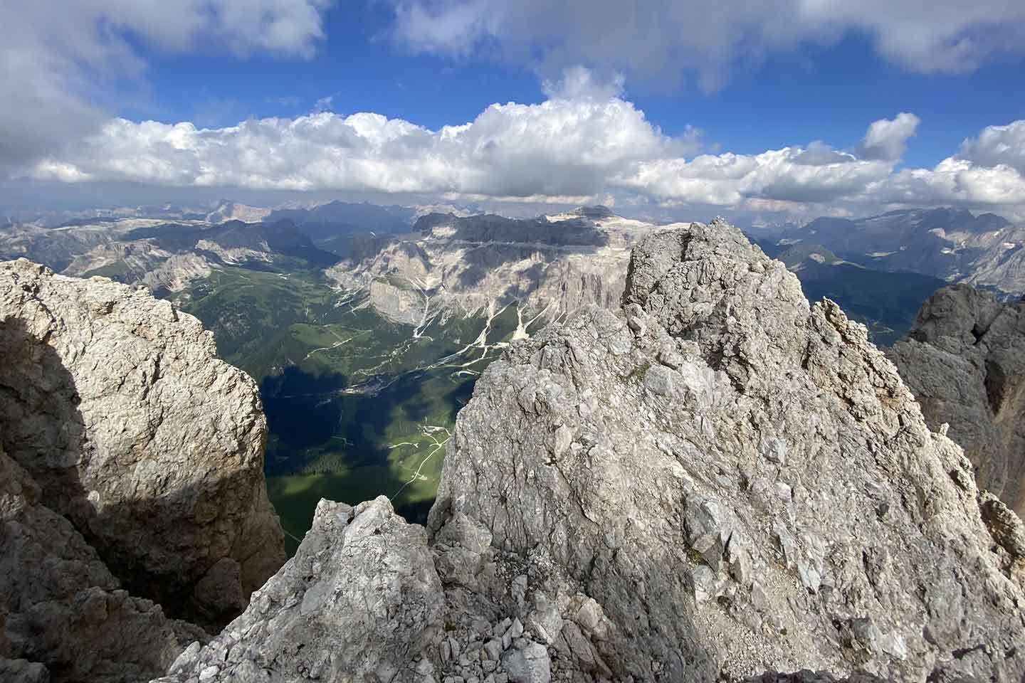 Rock Climbing in Sassolungo, Normal Route