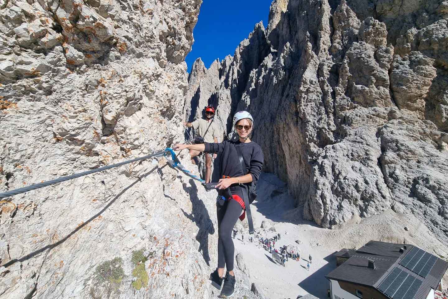 Sassolungo Via Ferrata, Furcela de Saslonch