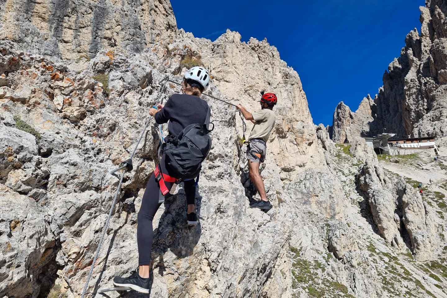 Sassolungo Via Ferrata, Furcela de Saslonch