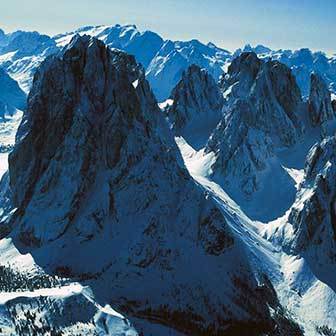 Sci Alpinismo al Sassolungo alla Forcella del Dente e Demetz