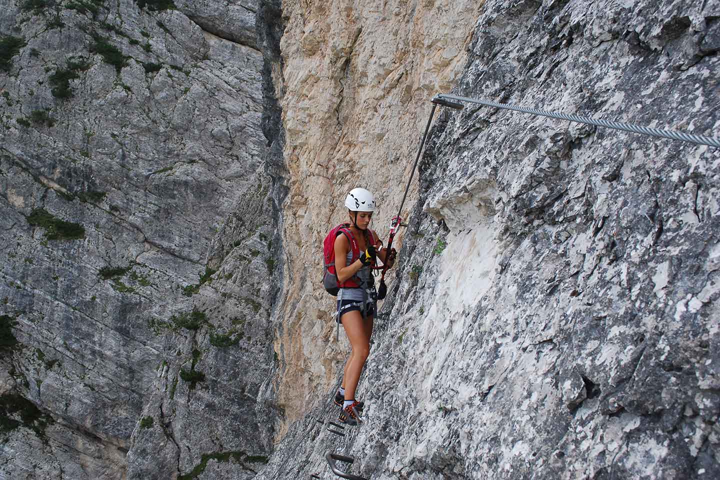 Via Ferrata Sci Club 18 to Faloria Mountain