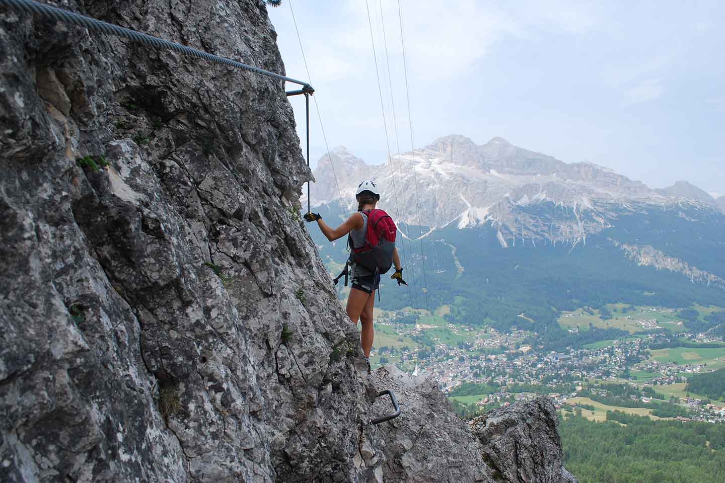 Via Ferrata Sci Club 18 to Faloria Mountain