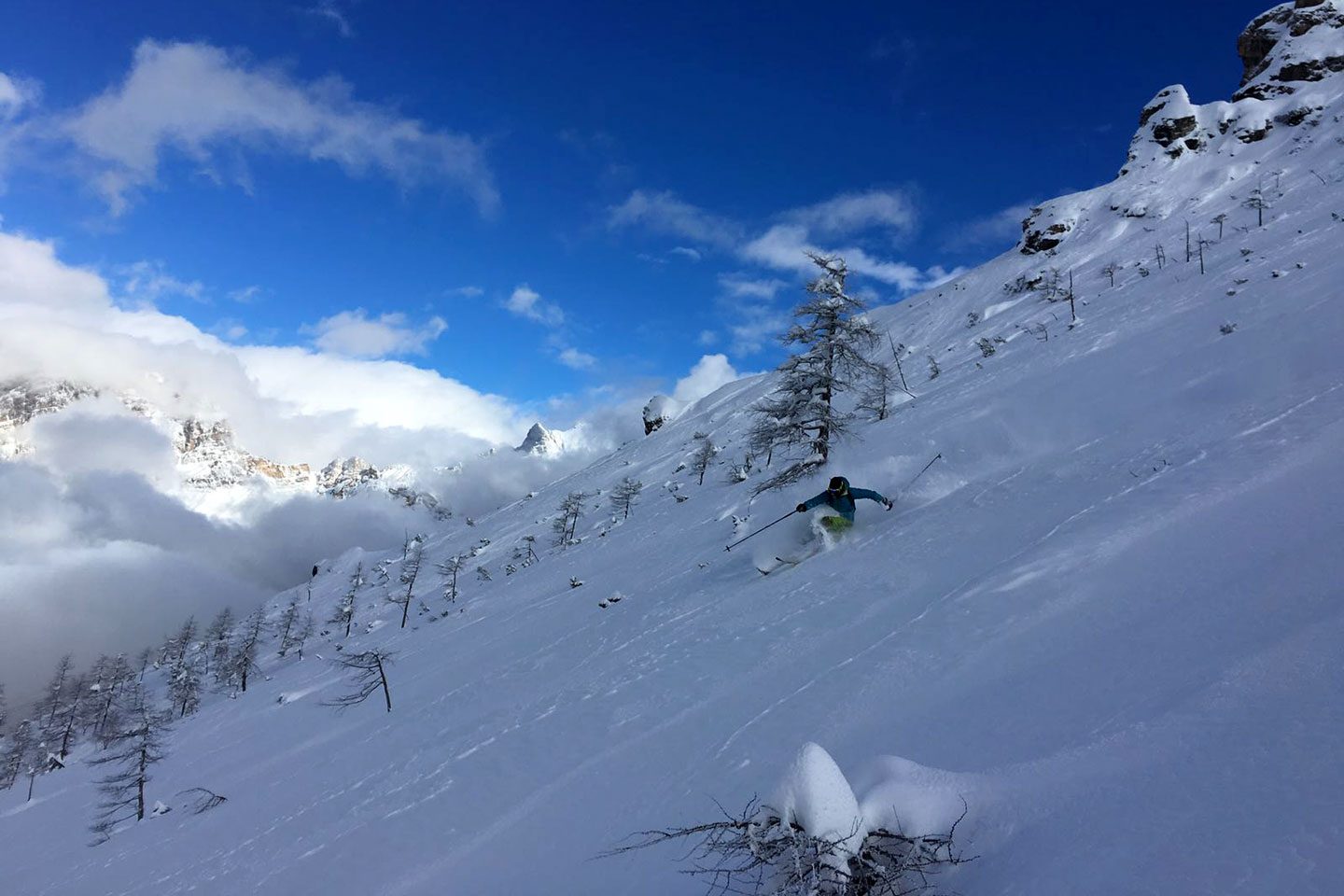 Sci Fuoripista Sci 18 al Monte Faloria