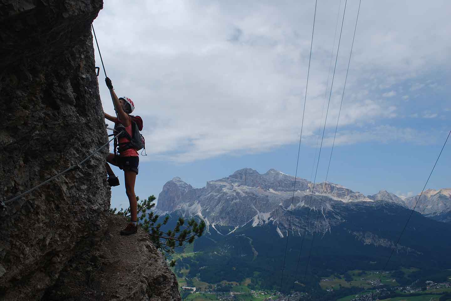 Via Ferrata Sci Club 18 to Faloria Mountain