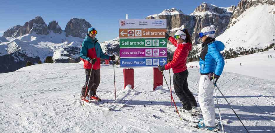 Sellaronda Ski Tour in the Dolomites