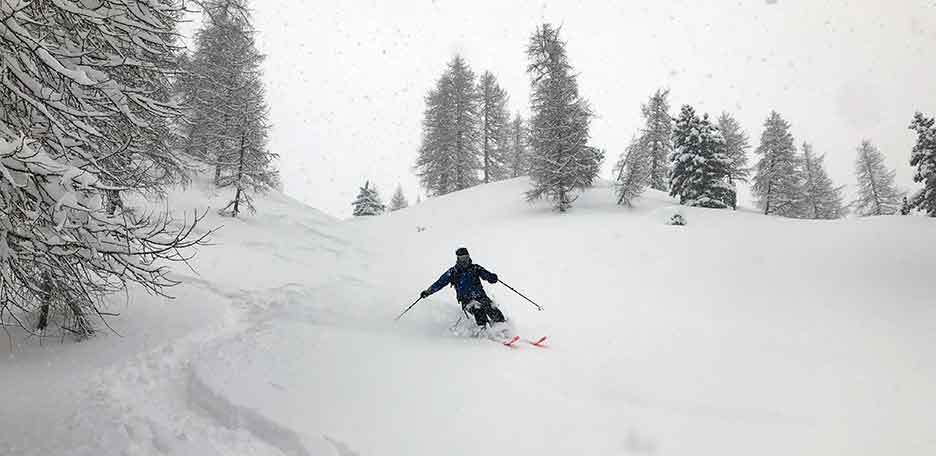 Sci Freeride a Sesto, Fuoripista al Monte Elmo