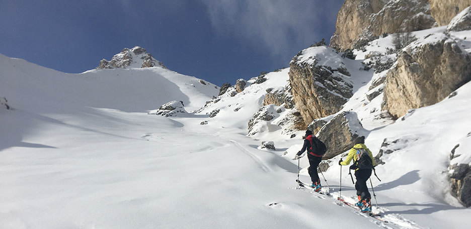 Ski Mountaineering to Forcella Settsass in Piccolo Settsass