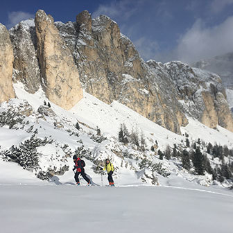 Sci Alpinismo alla Forcella Settsass