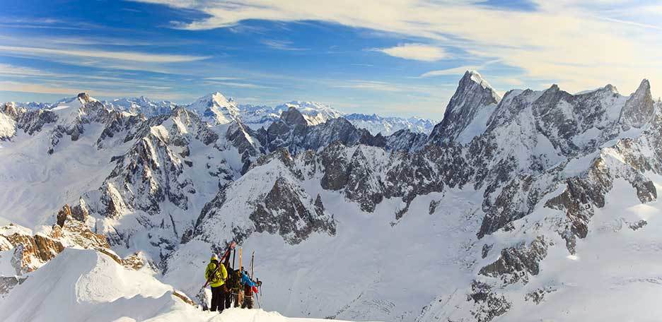 Ski Mountaineering to Aiguille du Midi, Ski Touring in Mont Blanc