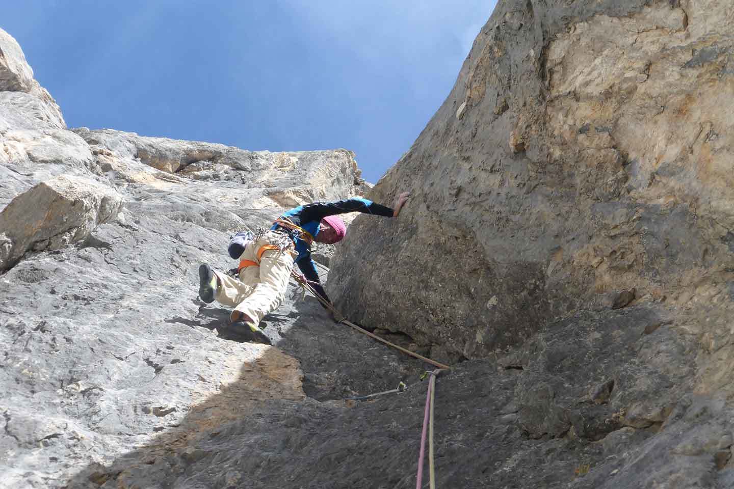 Tempi Moderni Climbing Route in Marmolada - Bruno Pederiva Mountain Guide