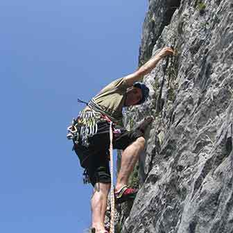 Tissi Climbing Route to Torre Venezia in Civetta