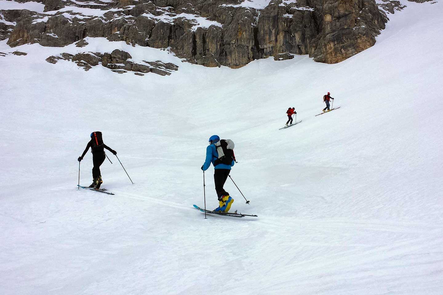 Ski Mountaineering to Tofana Terza and Vallon de Raola