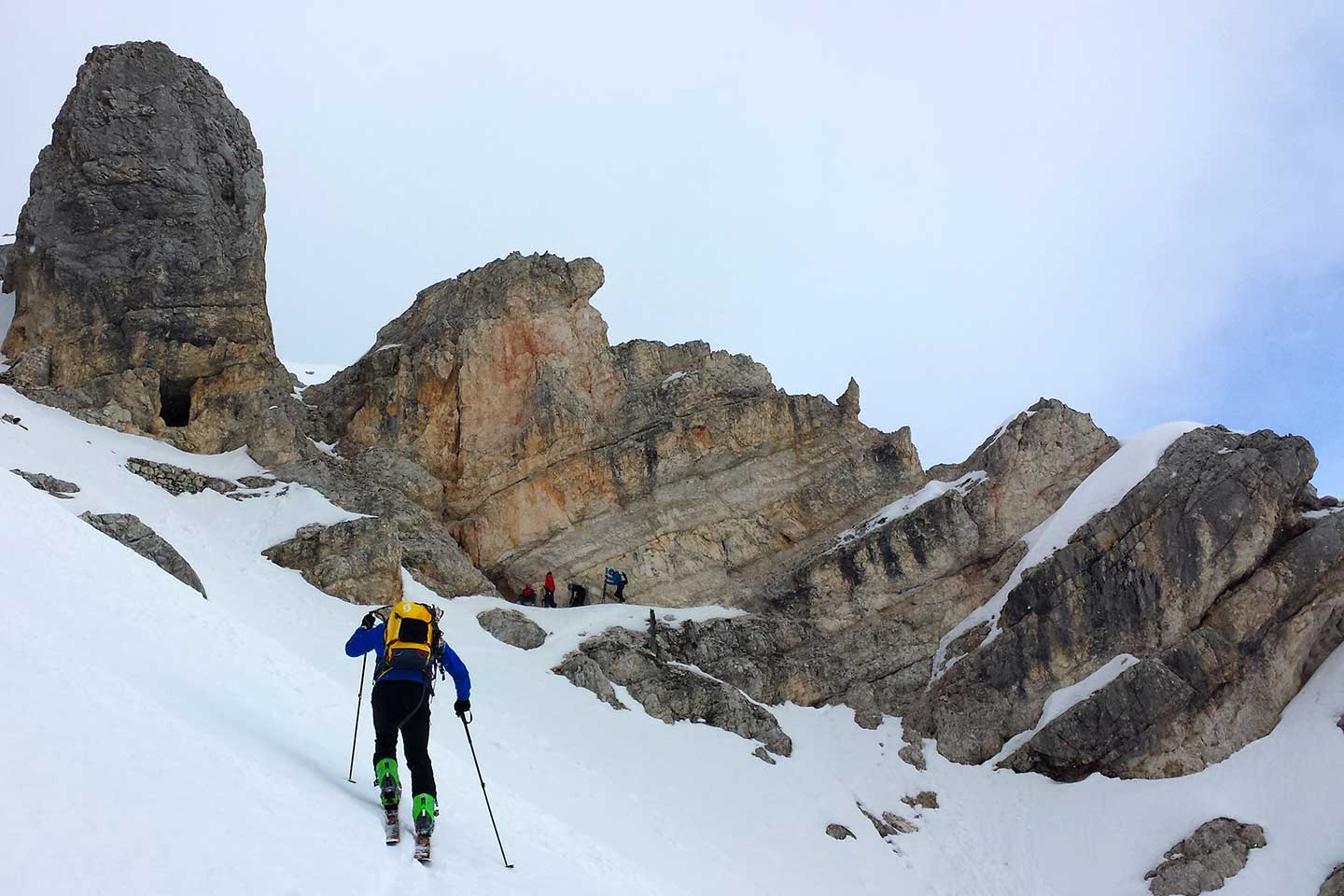 Ski Mountaineering to Tofana Terza and Vallon de Raola