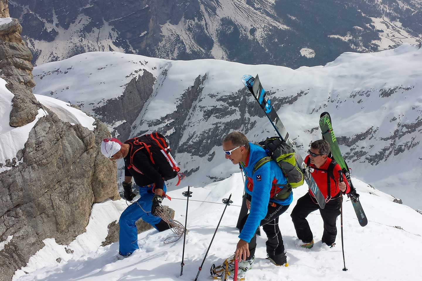 Ski Mountaineering to Tofana Terza and Vallon de Raola