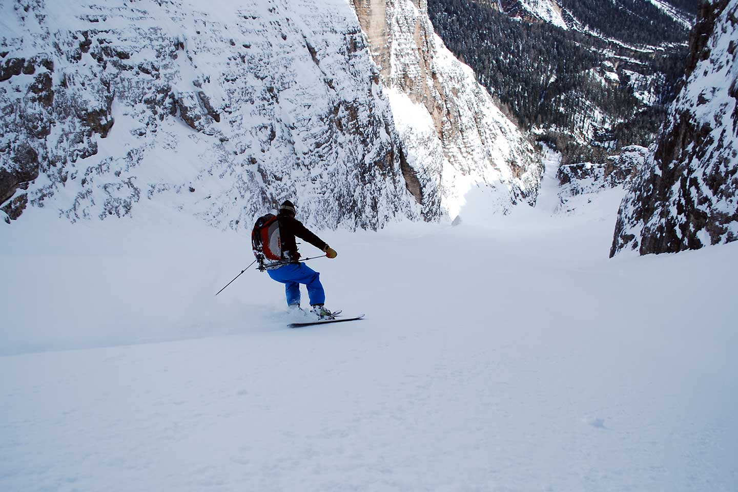 Ski Mountaineering to Tofana Terza and Vallon de Raola