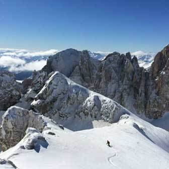 Ski Mountaineering Traverse of the Pale di San Martino