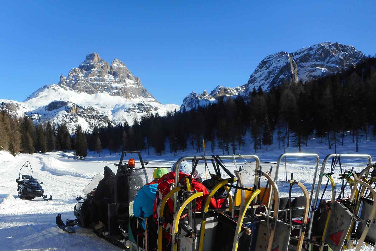 Excursion on Snowshoes to Tre Cime di Lavaredo