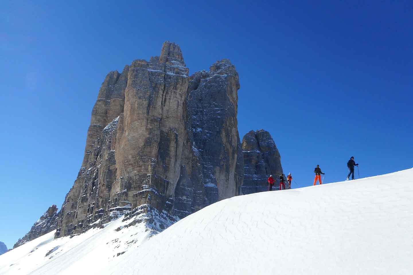 Excursion on Snowshoes to Tre Cime di Lavaredo