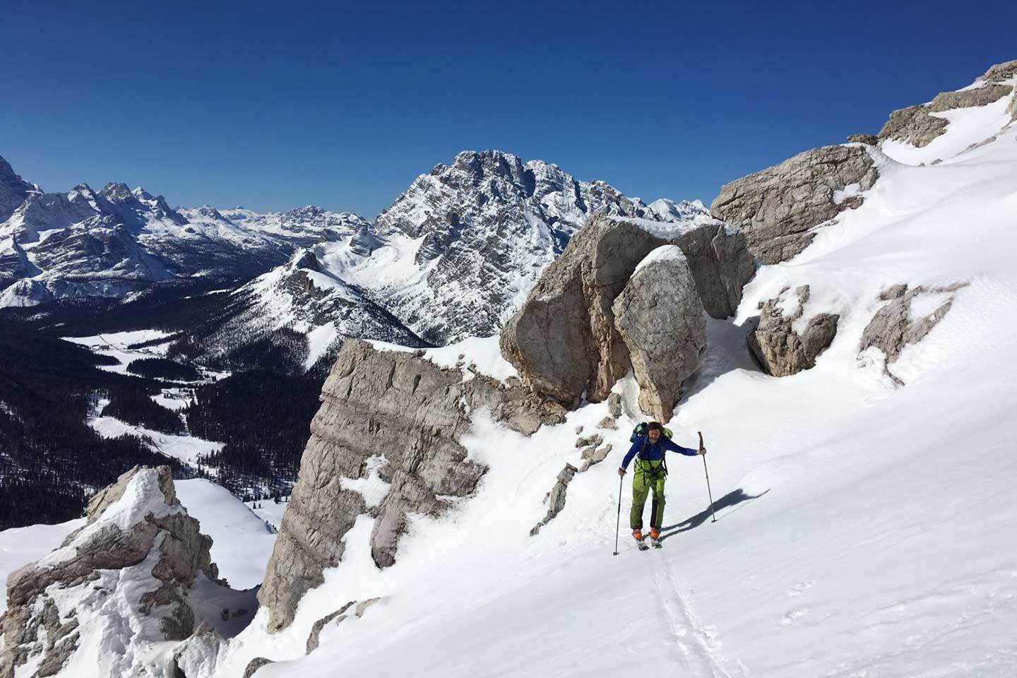 Complete Ski Mountaineering Tour of the Tre Cime di Lavaredo