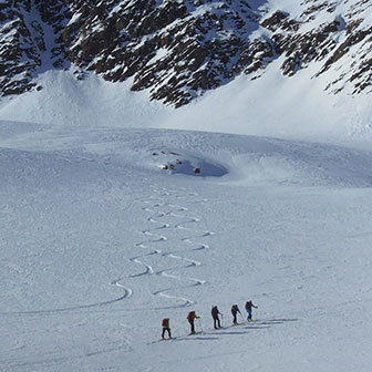 Ski Mountaineering to Cima Tuckett from Franzenshohe