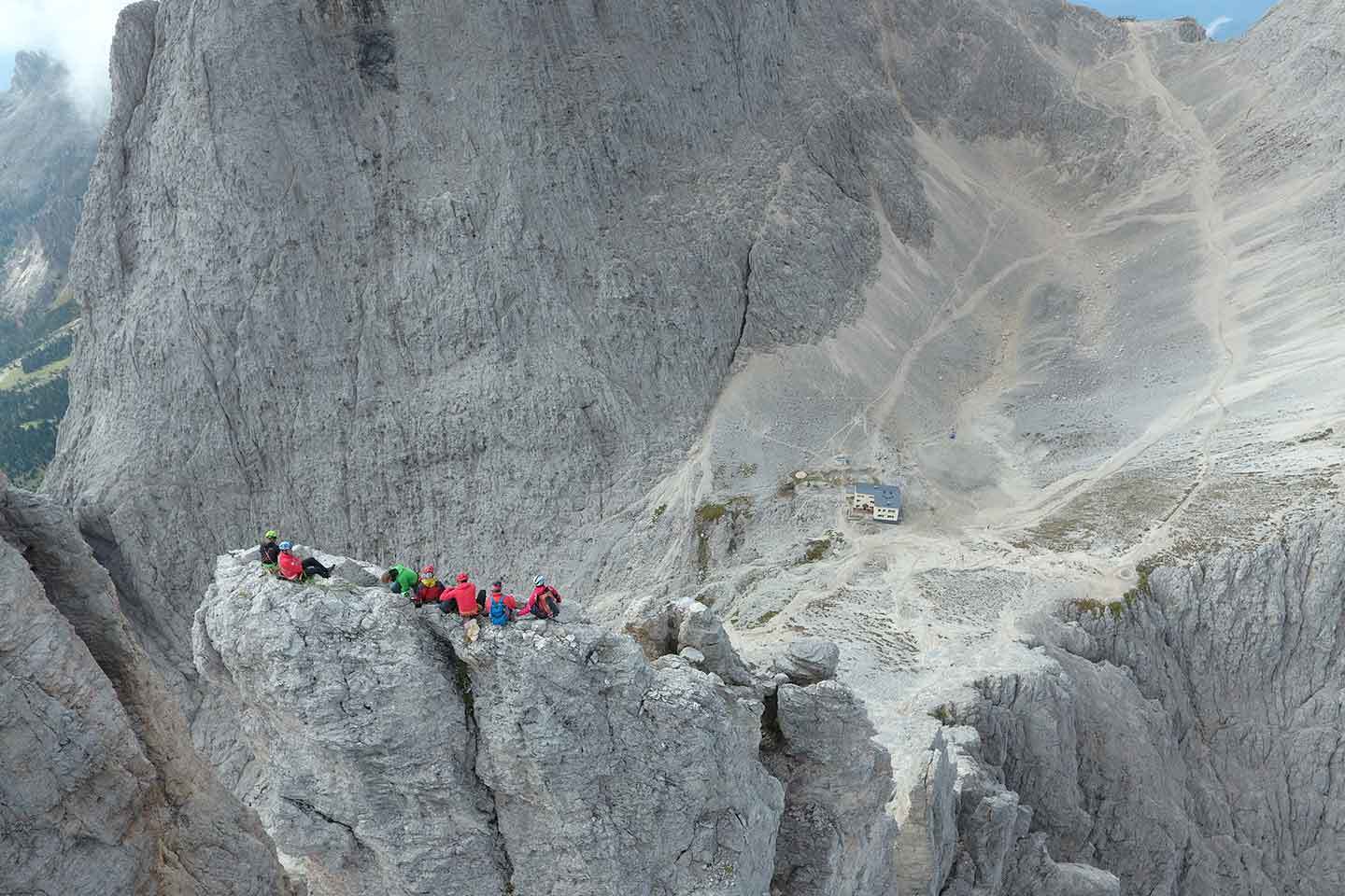 Trekking to Torri del Vajolet and Rifugio Re Alberto