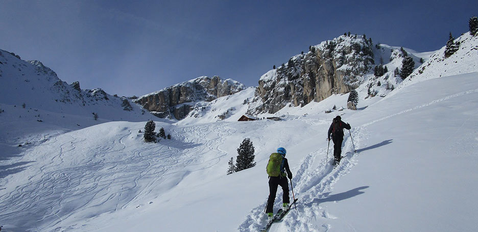 Sci Alpinismo a Punta Vallaccia in Val di Fassa