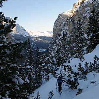 Ski Mountaineering to Piz Duleda in the Puez-Odle