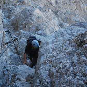 Via Ferratas del Porton and del Velo in the Pale di San Martino