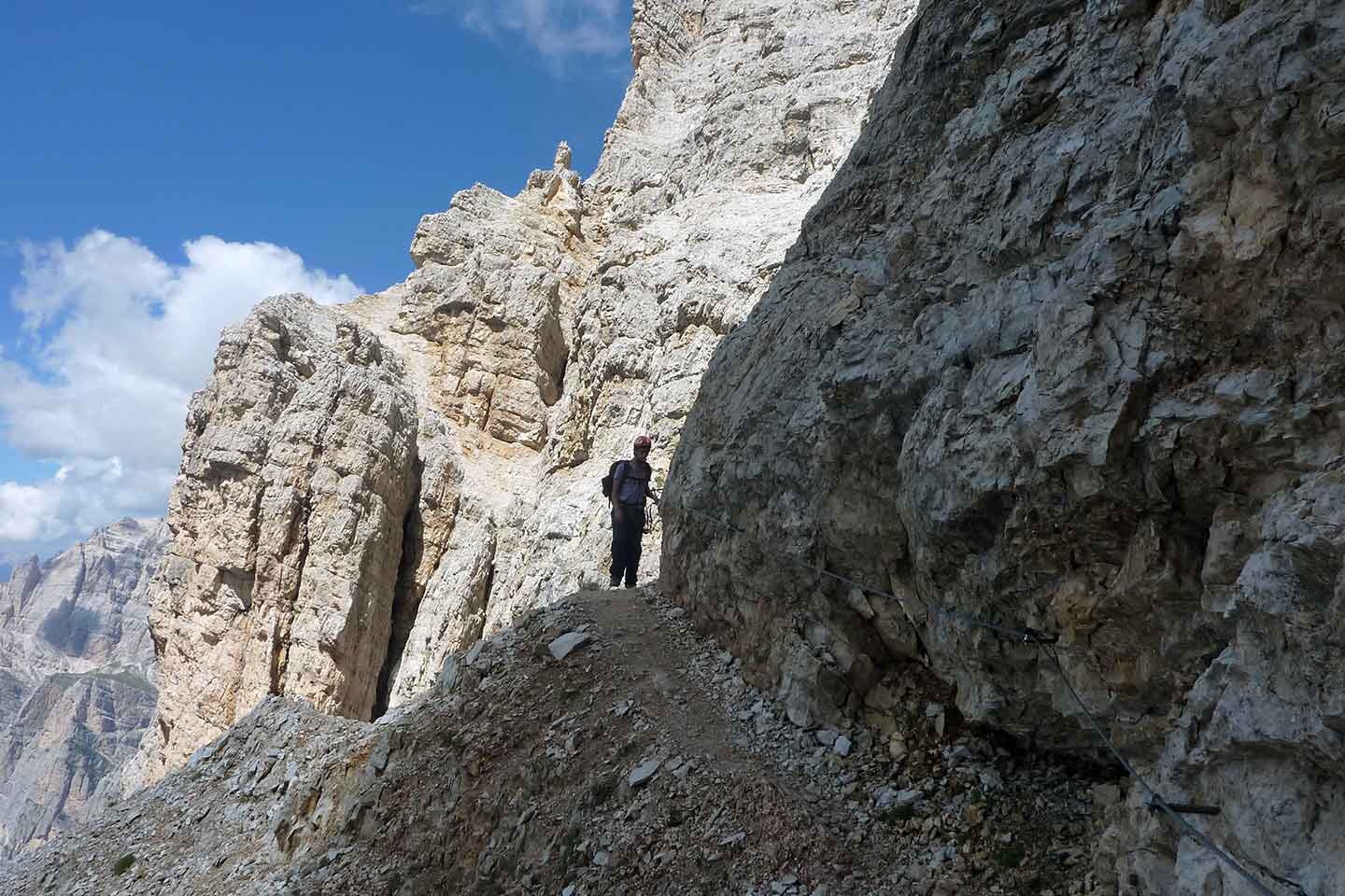 Trekking alla Cengia Veronesi nel Gruppo di Fanis