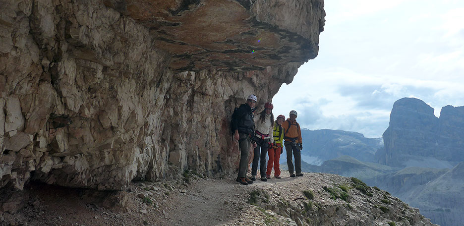 Trekking alla Cengia Veronesi nel Gruppo di Fanis