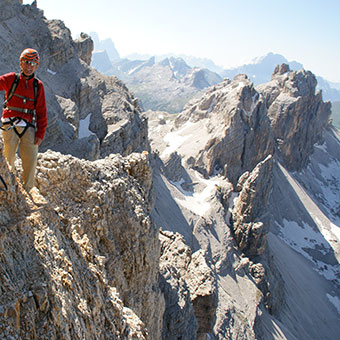 Trekking alla Cengia Veronesi nel Gruppo di Fanis