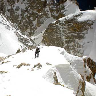 Ski Mountaineering to Cima Vezzana in the Pale di San Martino