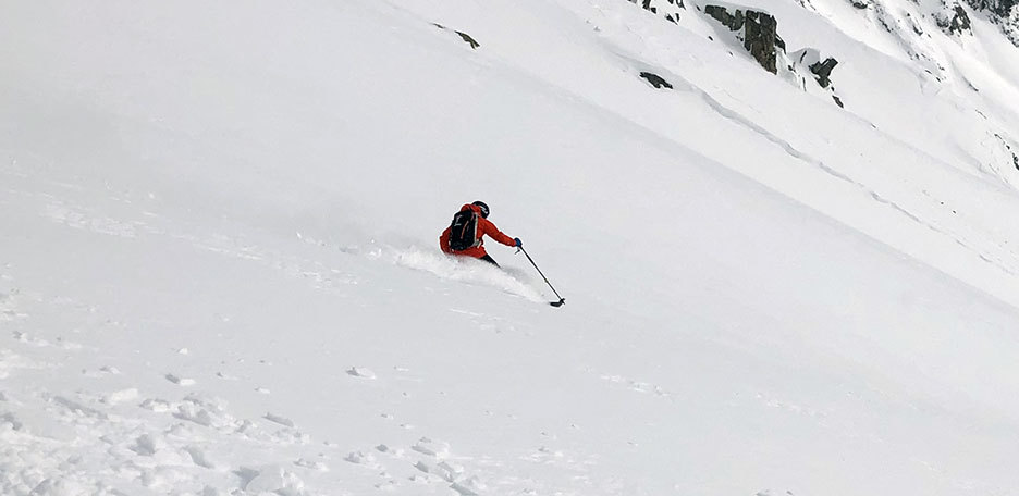 Sci Ripido in Monte Rosa, Freeride alla Punta Vittoria