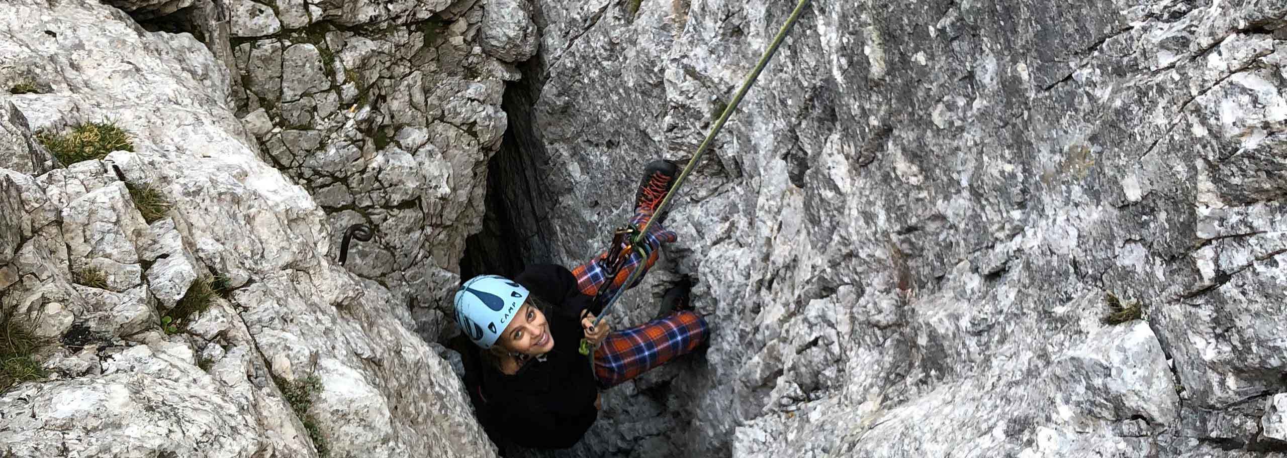 Climbing with a Mountain Guide in Agordo