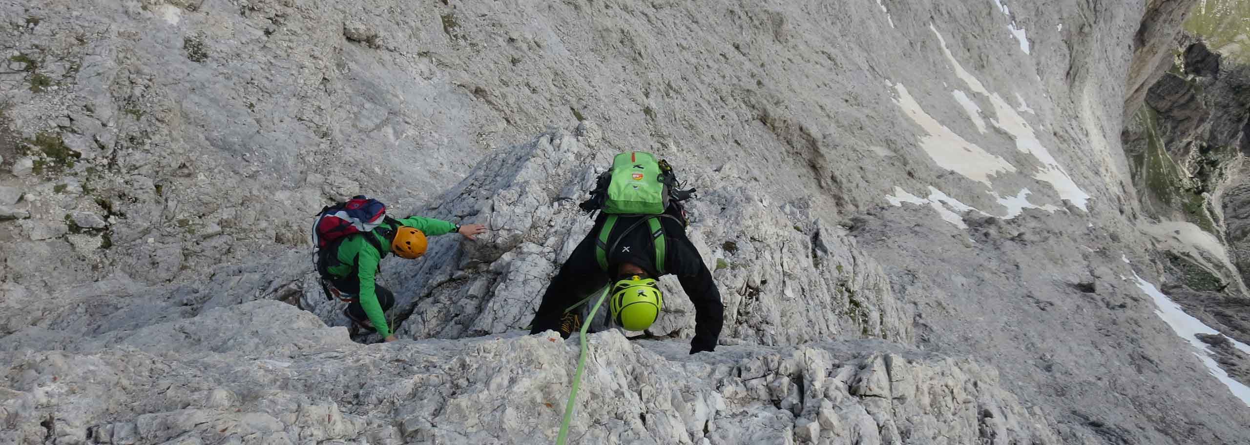 Climbing with a Mountain Guide in the Alpe di Siusi