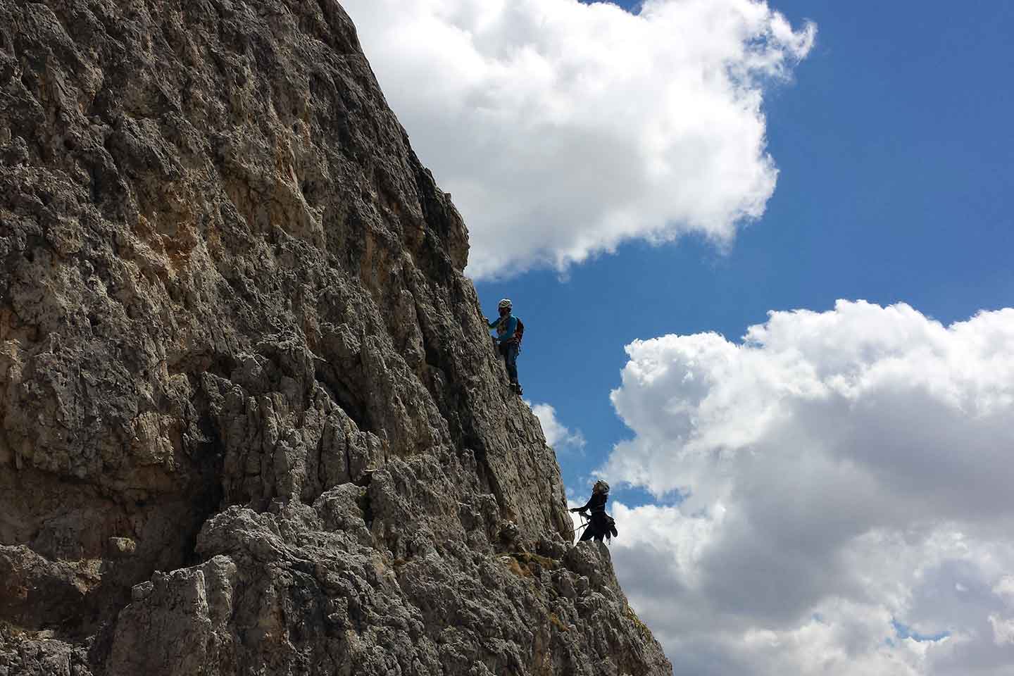 Climbing with a Mountain Guide in Cortina d'Ampezzo