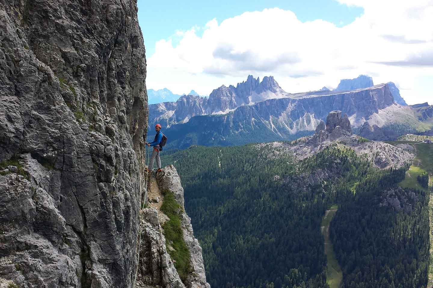 Climbing with a Mountain Guide in Cortina d'Ampezzo