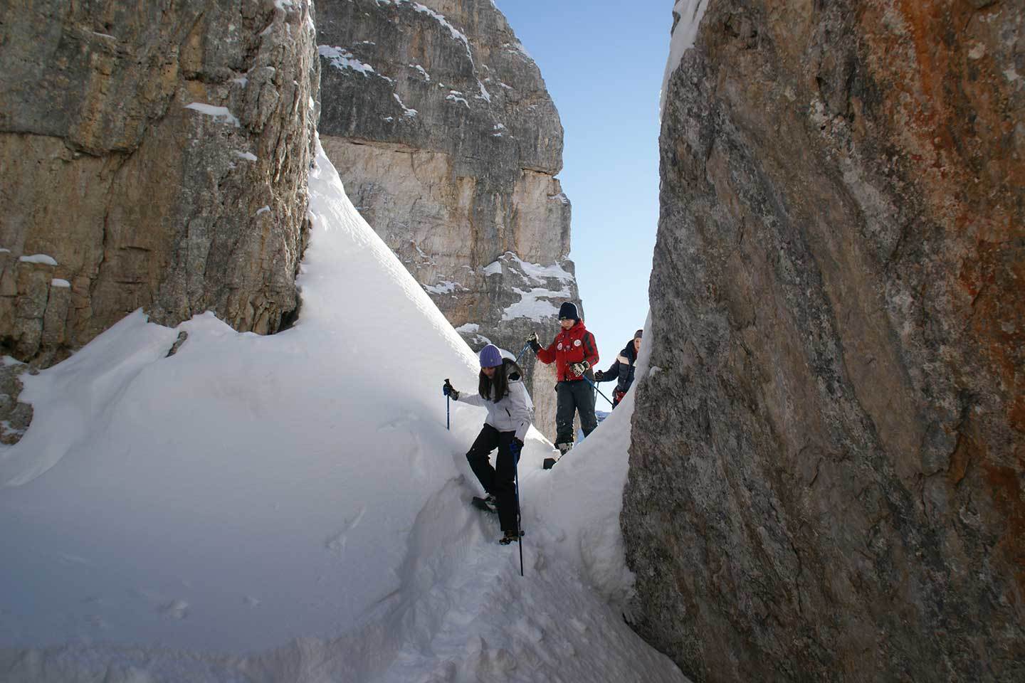 Snowshoeing in San Martino di Castrozza, Guided Snowshoes Hiking
