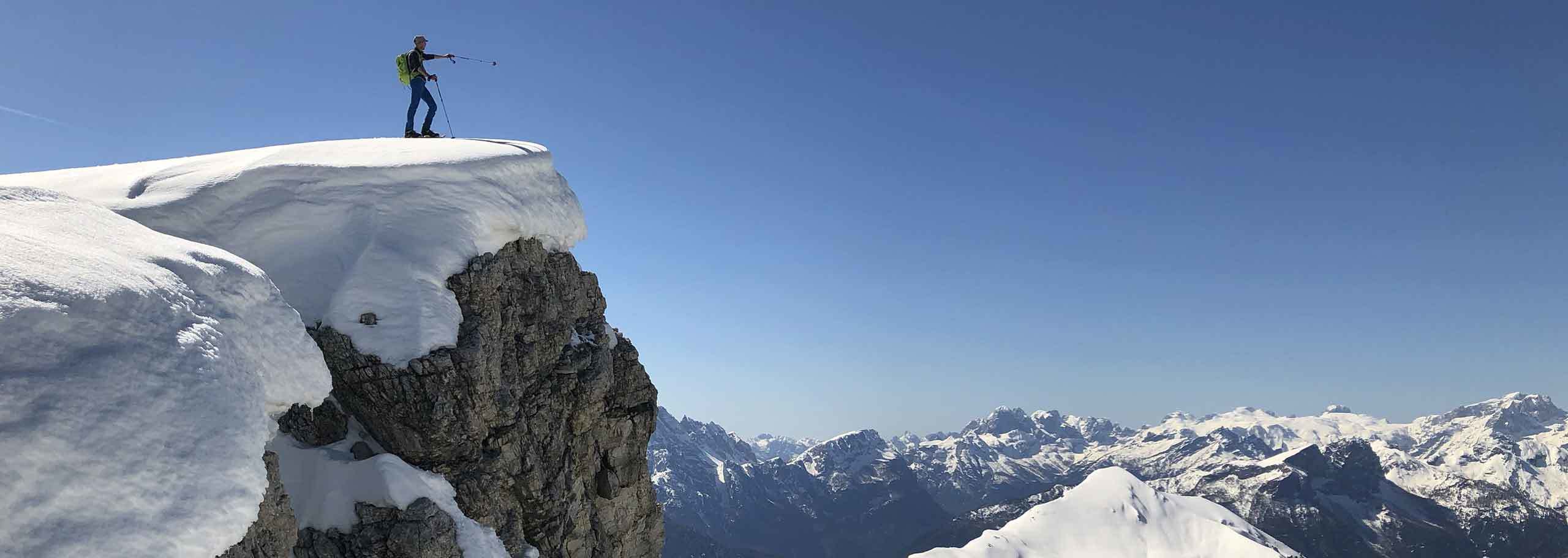 Snowshoeing in Val di Fassa, Guided Snowshoes Hiking