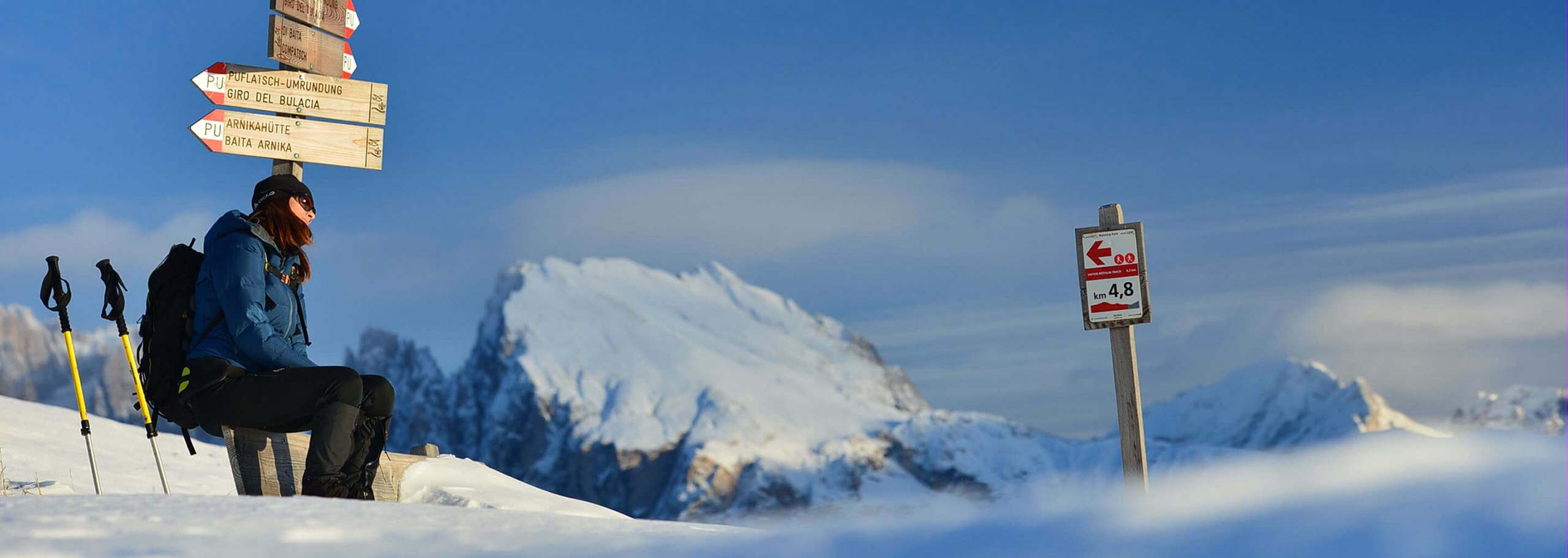 Snowshoeing in Alpe di Siusi, Guided Snowshoes Hiking