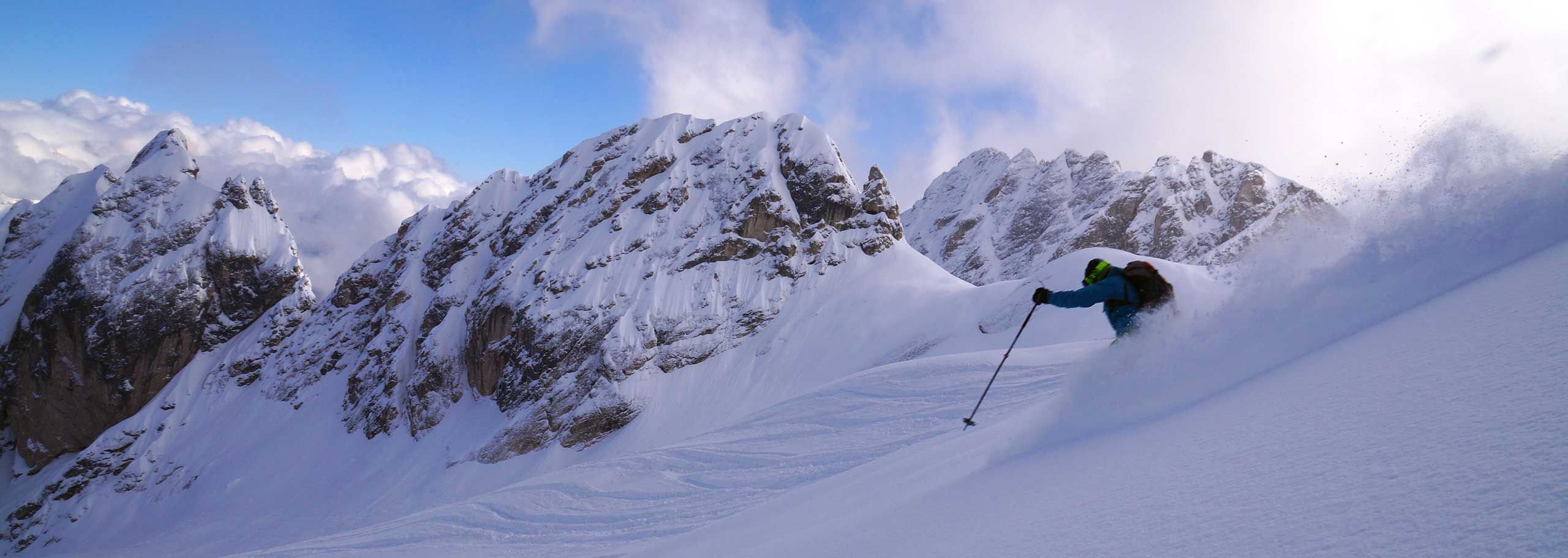 Off-piste Skiing in Val di Zoldo, Freeride Skiing Trips