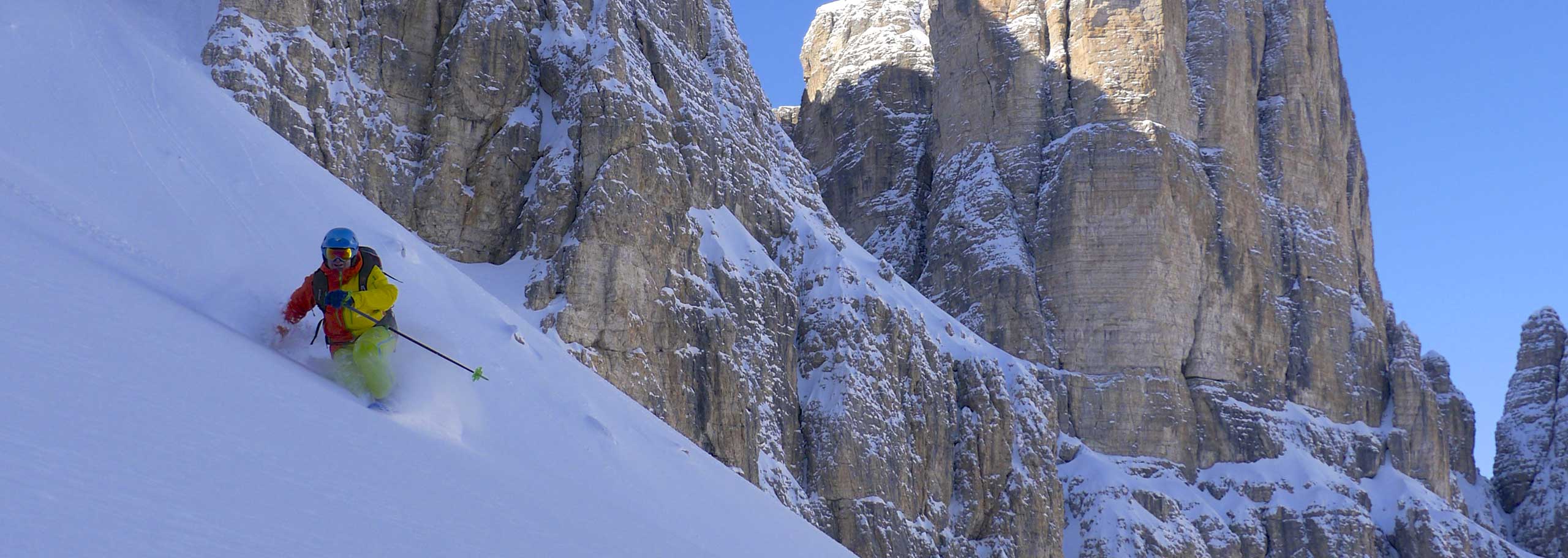 Off-piste Skiing with a Mountain Guide in Val di Fassa
