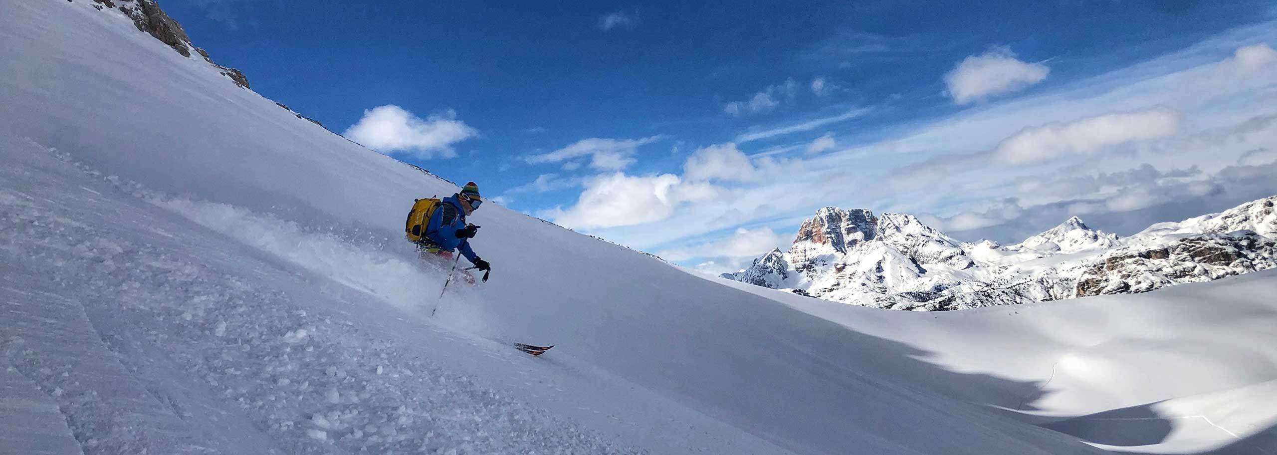 Sci Freeride ad Auronzo di Cadore, Escursioni e Corsi di Sci Fuoripista