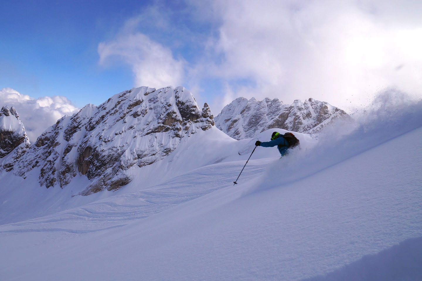 Off-piste Skiing in Val di Zoldo, Freeride Skiing Trips