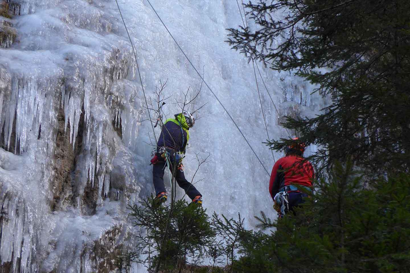 Ice Climbing in Val Casies, Frozen Waterfalls Climbing