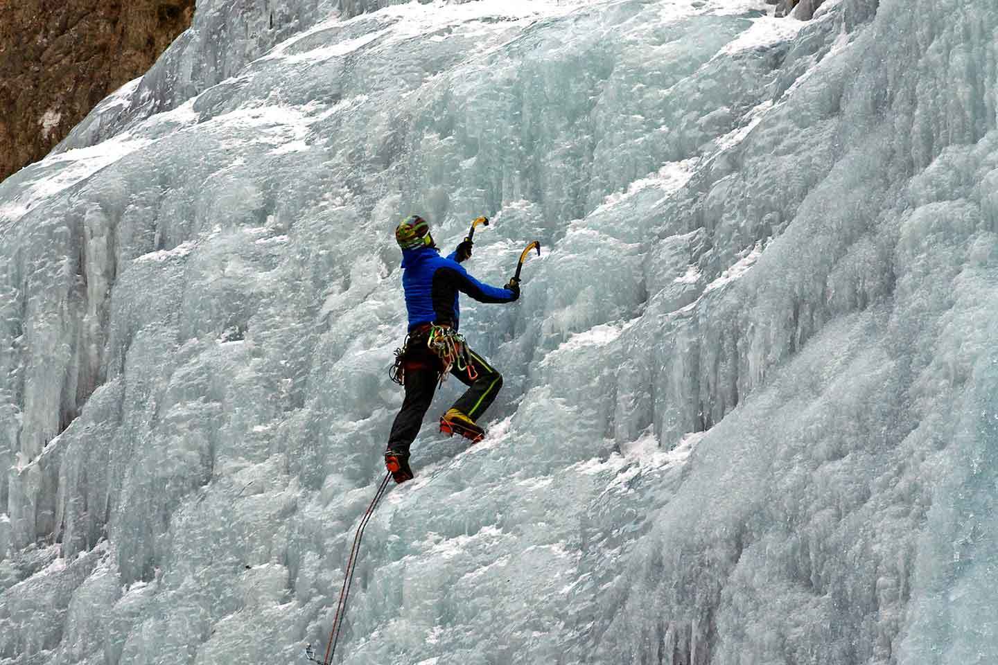 Stelvio National Park Ice Climbing, Venosta Valley Icefalls