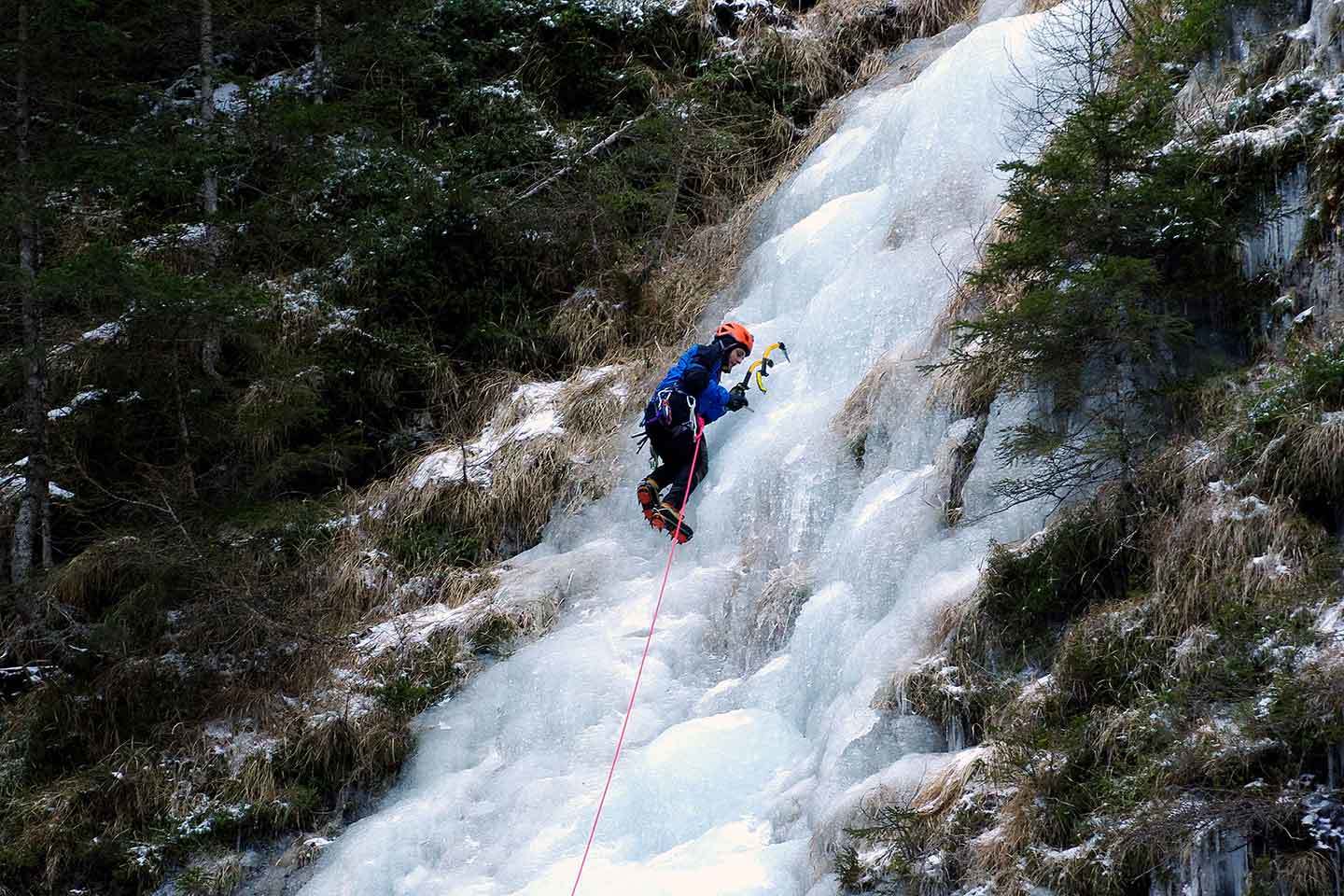 Arrampicata su Ghiaccio a Cervinia, Corso Cascate di Ghiaccio