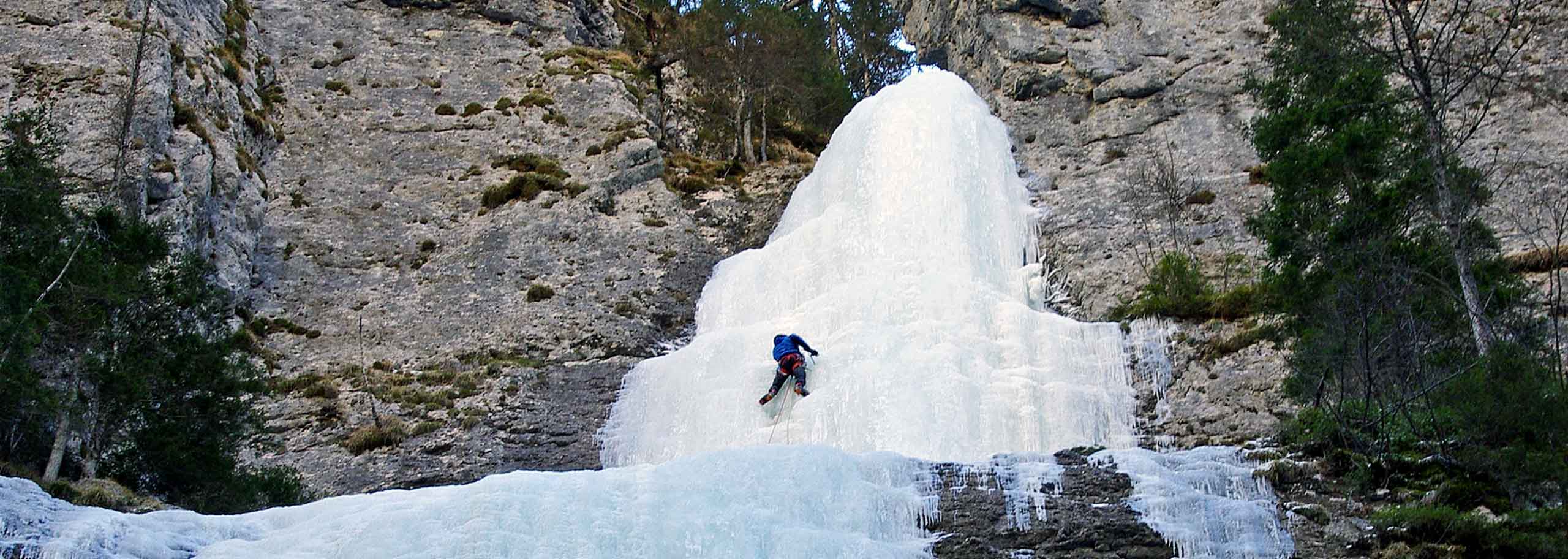 Arrampicata su Ghiaccio in Alpe di Siusi, Corsi e Vie su Cascate di Ghiaccio