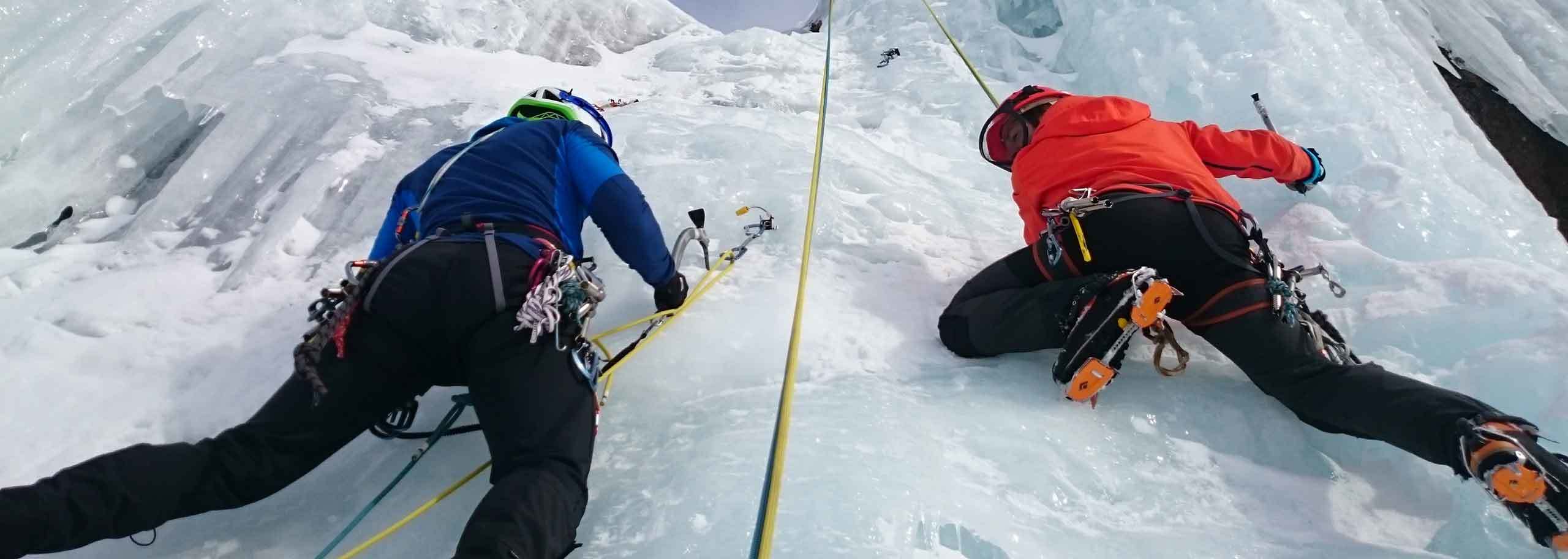 Arrampicata su Ghiaccio a Cervinia, Corso Cascate di Ghiaccio